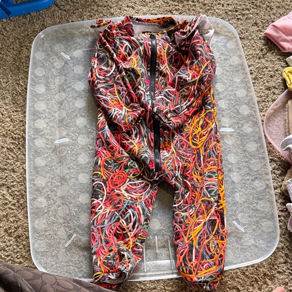 Vibrant Swirl Kids Footie Pajamas - Picture 1 of 3